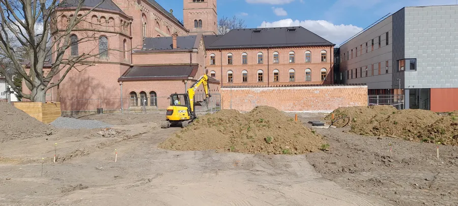 Svitavská nemocnice, úprava parku před psychiatrií
